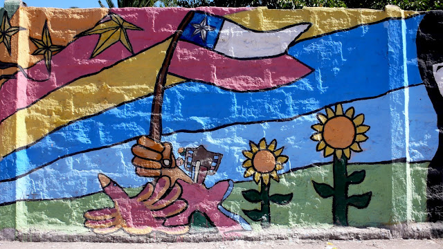 graffiti street art in maipu, santiago de chile