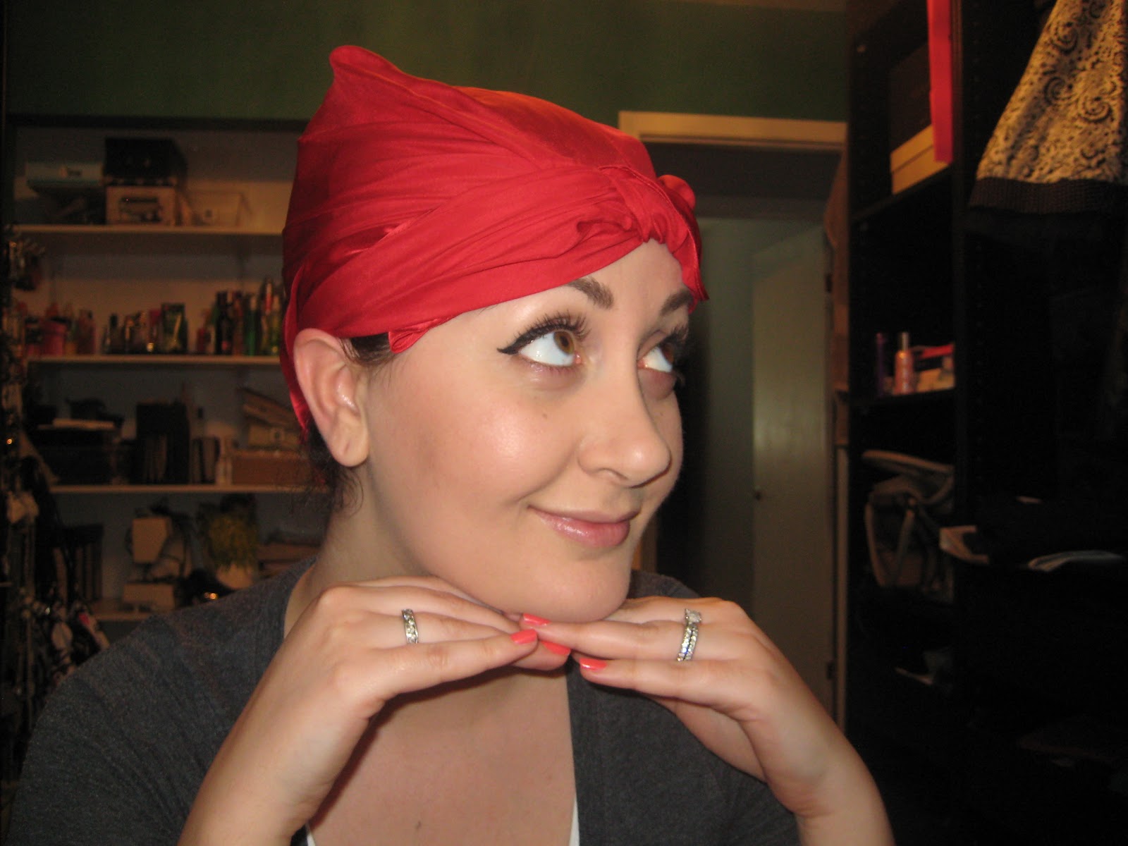 DIY Silk Hair Wrap Tutorial for How to Straighten Your Hair Without