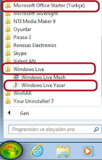 Windows Live Yazar 