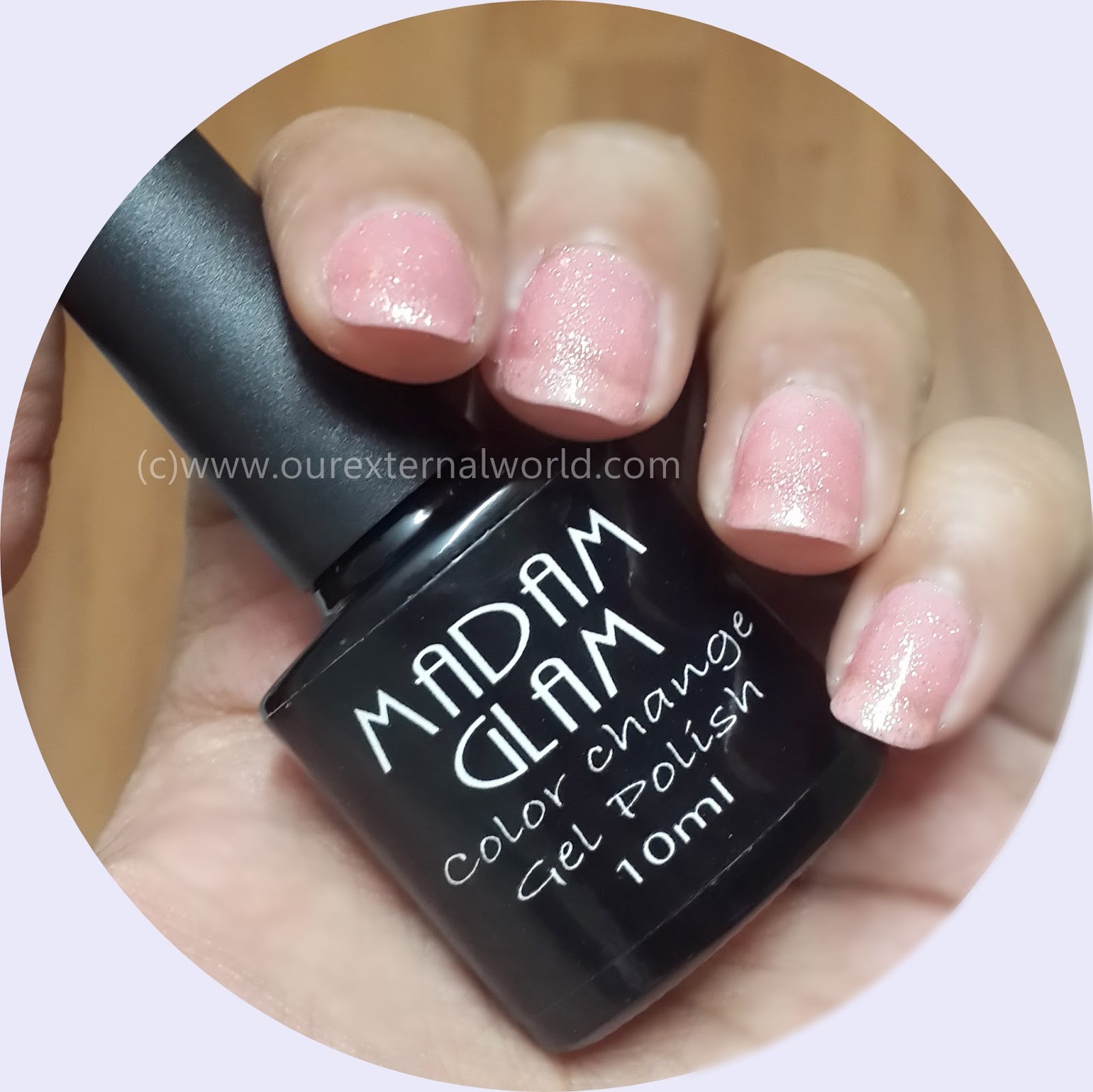 Madam Glam Thermal Gel Polish Dancing In The Moonlight Review, Swatch