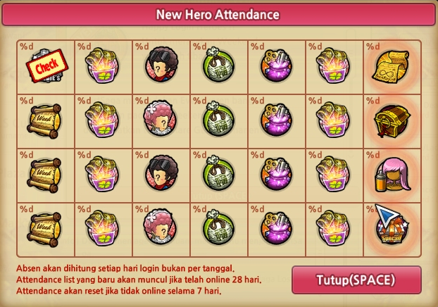 New Hero Attendance Lost Saga New Hero Attendance Lost Saga
