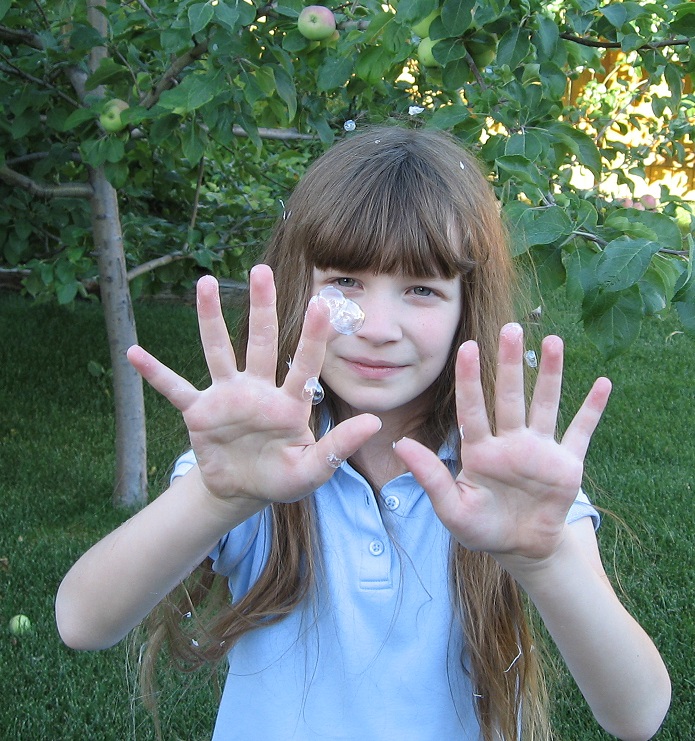 Almost Unschoolers Summer Fun Day 61 GrabA Bubbles, Bubbles You Can Touch