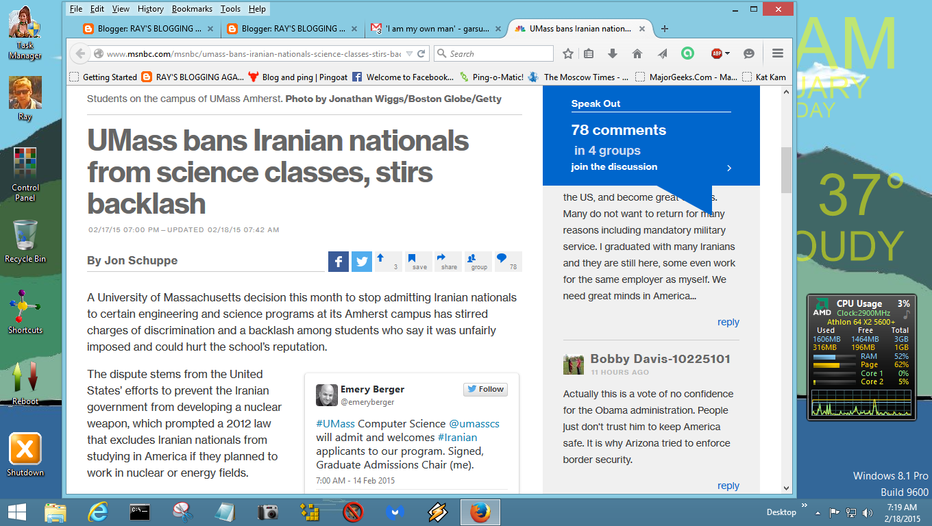 ray s blogging again