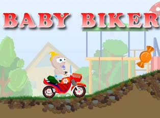 Baby biker at game free on
