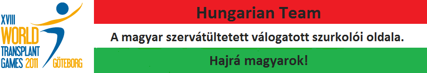 World Transplant Games 2011, Sweden - Hungarian Team