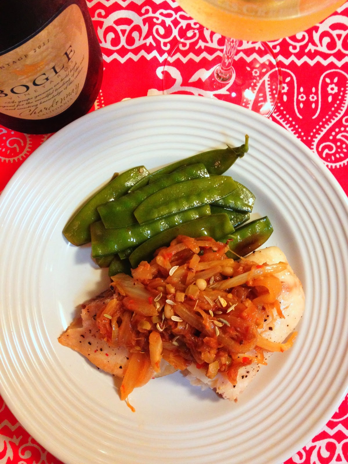 The Lush Chef Whitefish with Fennel & Onion Sofrito