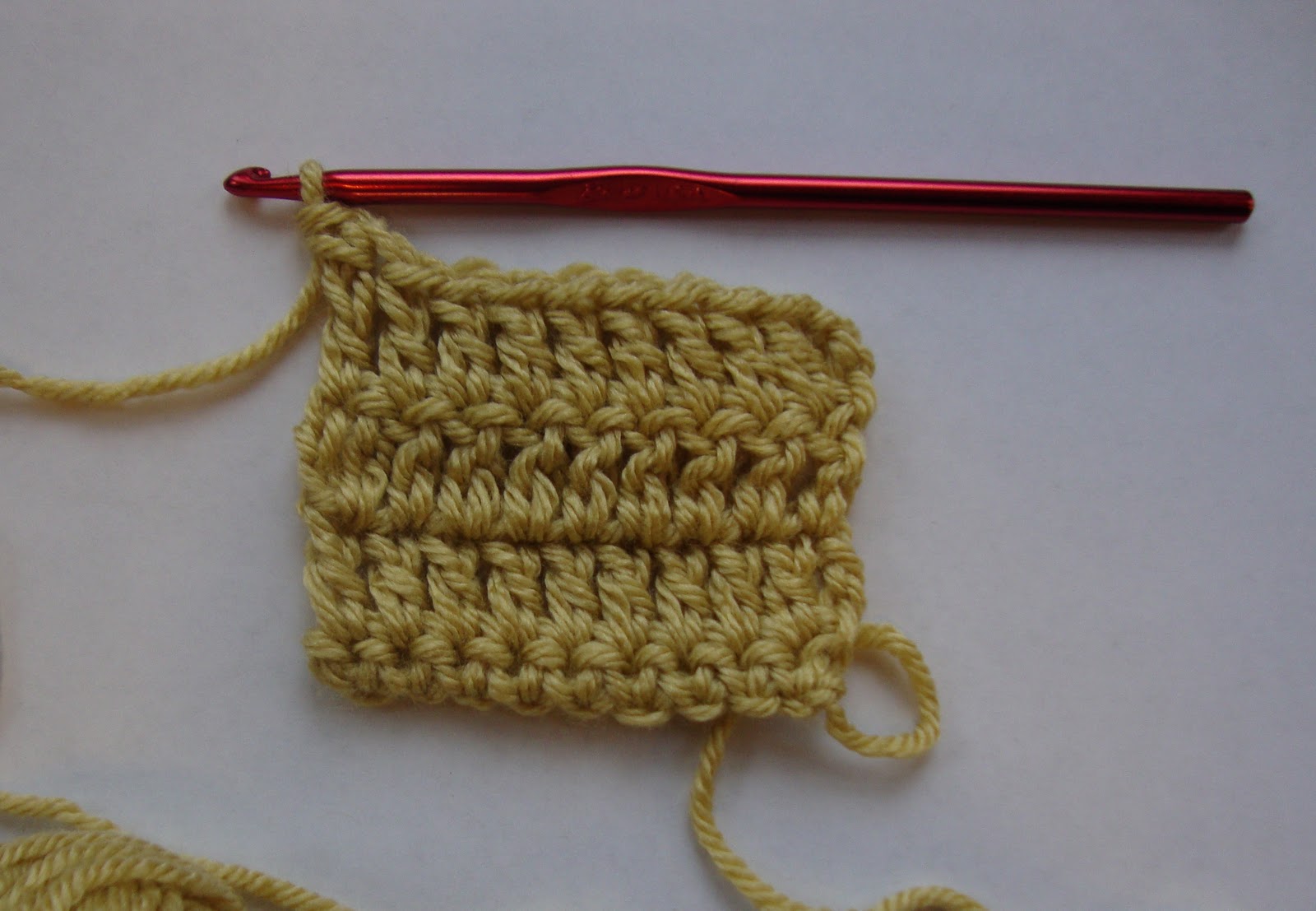 one reverse single crochet rev sc rsc made