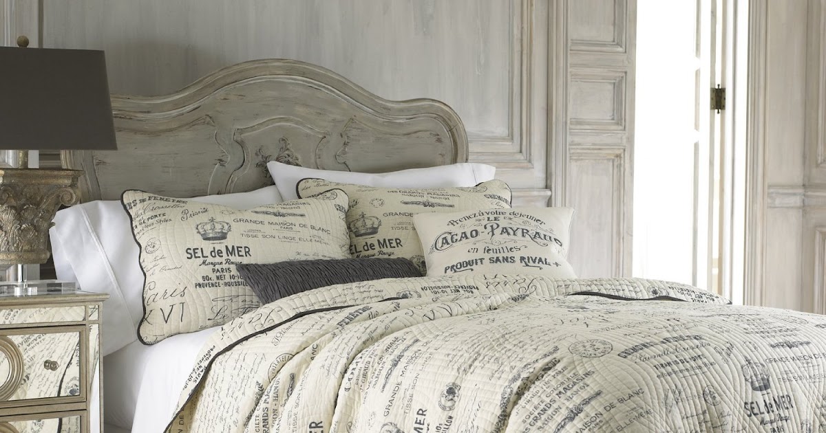 Total Fab French Script Pillows, Comforters Sets & Themed Bedding