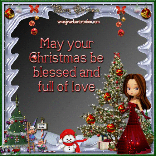 xmasbless.gif (500×500) | Christmas blessings, Merry christmas and happy new year, Animated