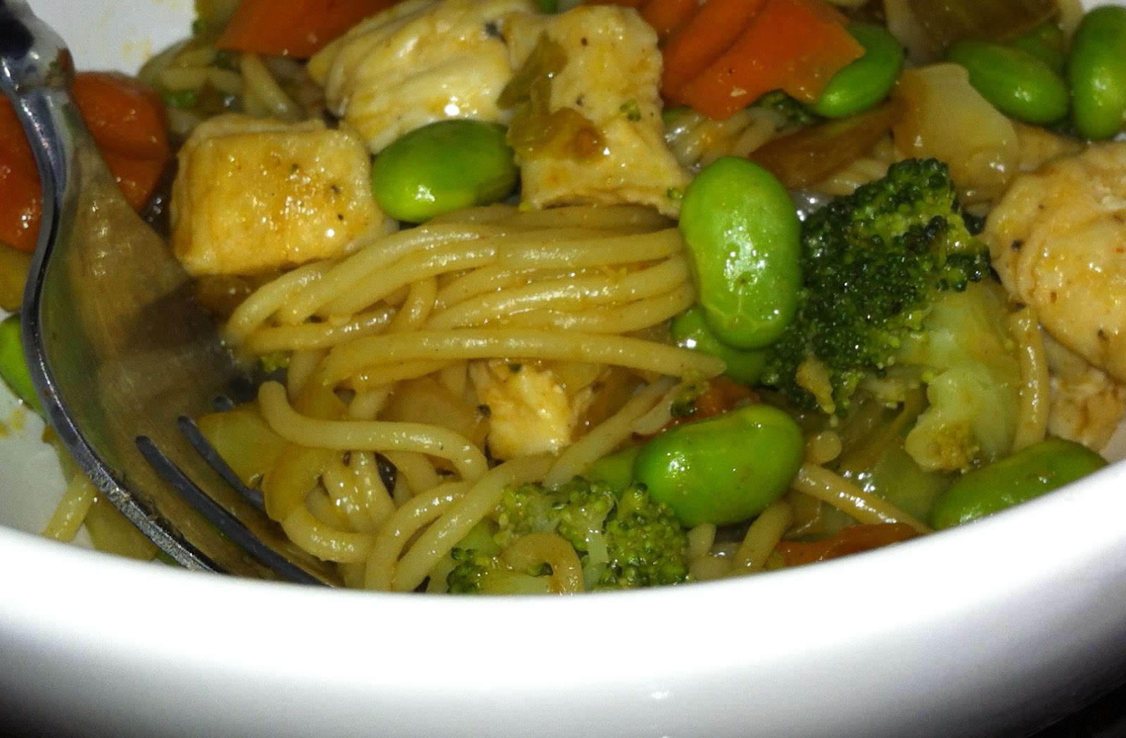 Heart Shaped Sweat Sesame Seed Oil +Leftovers= Stir Fry Dinner