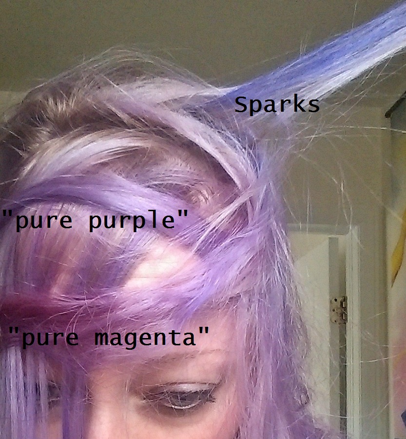 I am not a Hipster review Argan Oil Perfect Intensity hair dye (pure purple, pure magenta