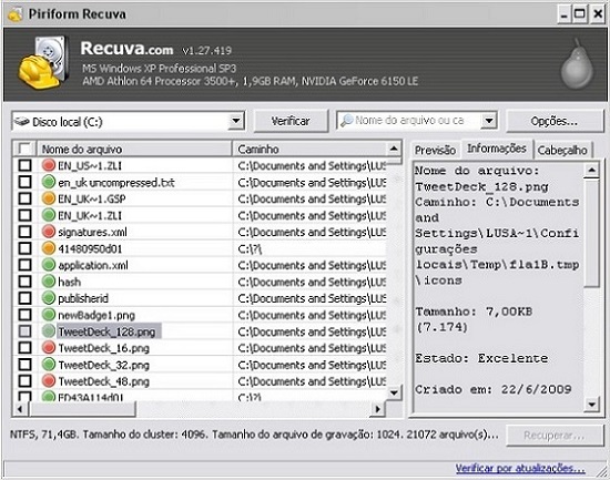 Recupere qualquer arquivo com Piriform Recuva piriform recuva