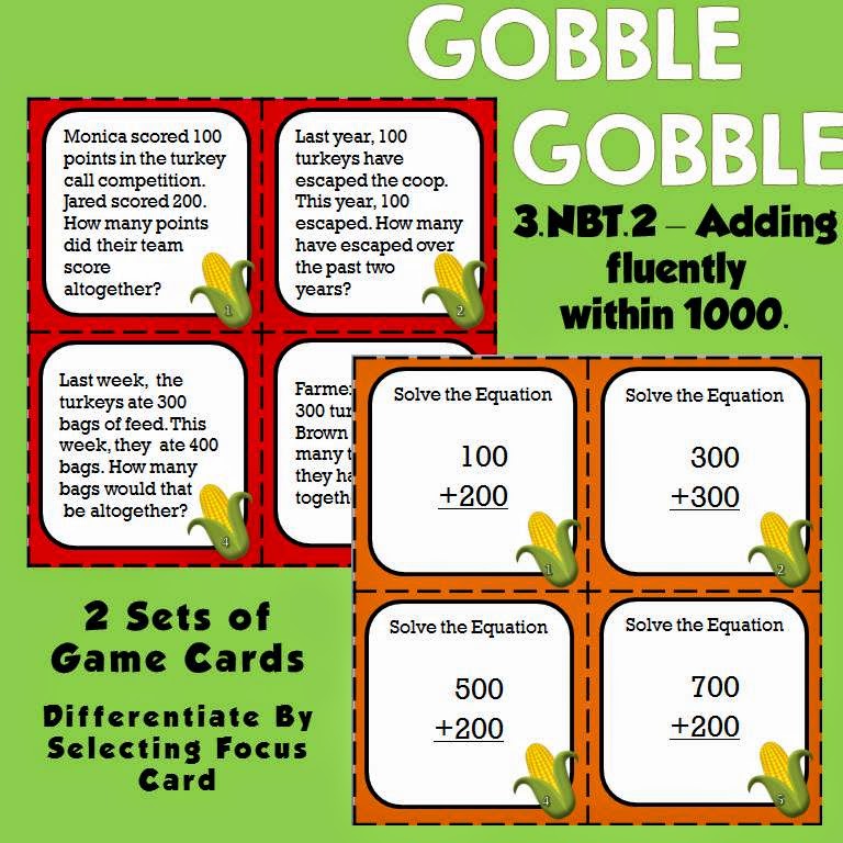Gobble Gobble!!! An Interactive Three Digit Addition Game Knowledge Mobile