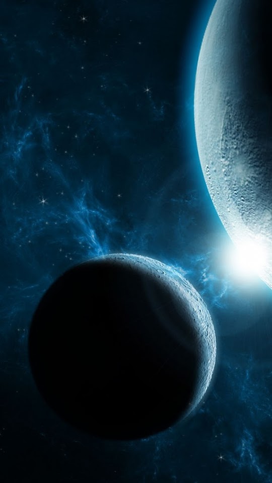   Earth and Moon In Space   Galaxy Note HD Wallpaper
