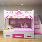 Các mẫu giường ngủ 2 tầng đẹp dành cho bé gái