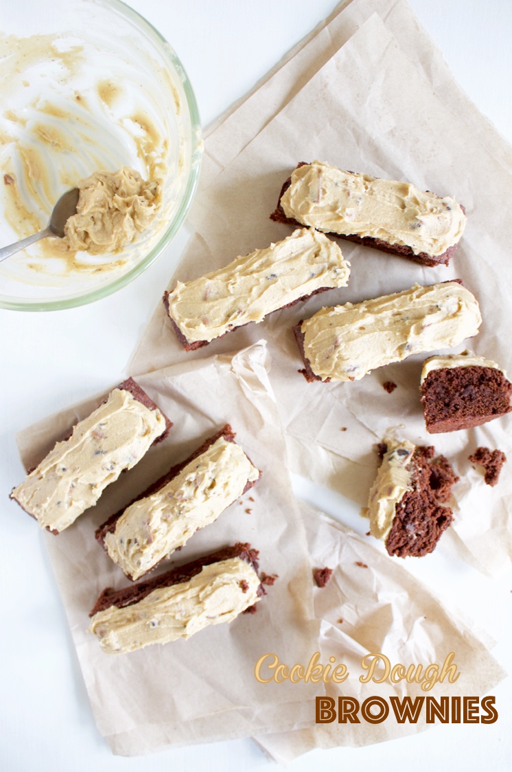 Cookie Dough Frosted Brownies