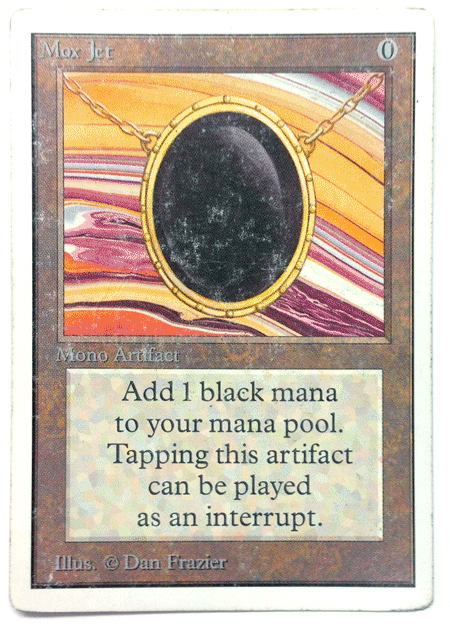 I painted a Mox Jet : r/magicTCG