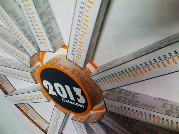 2013 calendar design