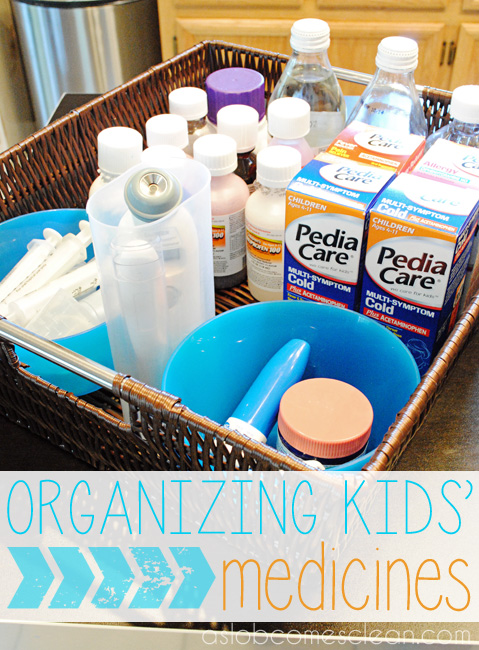 Decluttering/Organizing the Kids' Medicines (Guest Post) - Dana K