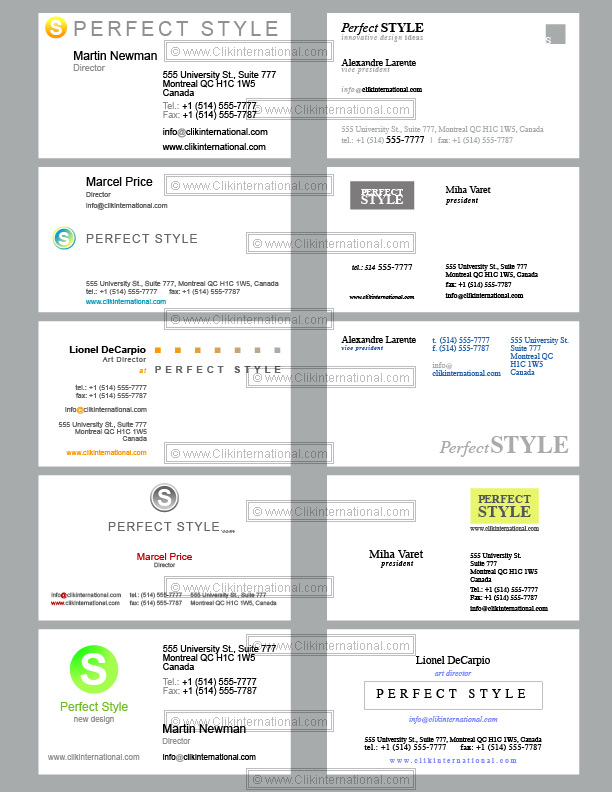 excel business card templates