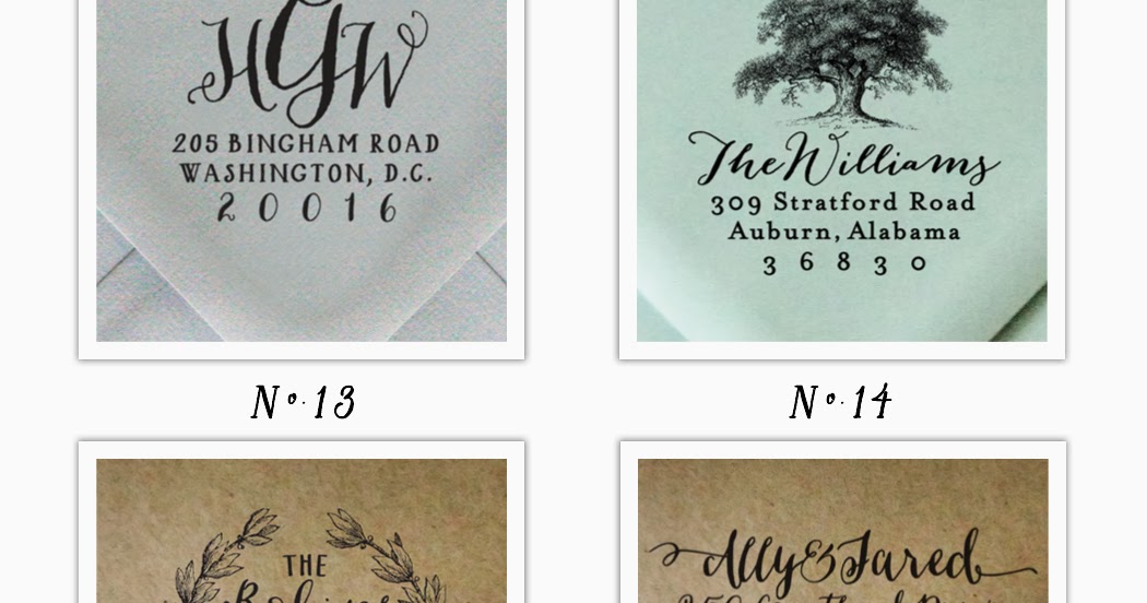 Empress Stationery New Address Stamps in the Etsy Shop!