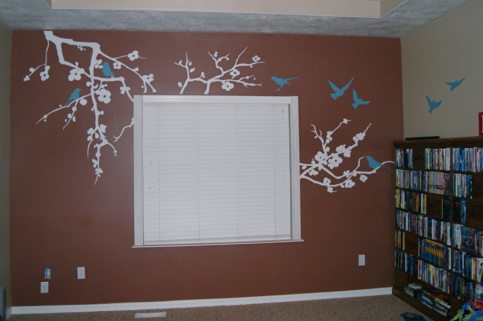 The PolkaDot Umbrella Master Bedroom Wall Mural