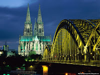 Cologne Cathedral and Hohenzollern Bridge, Cologne, Germany wallpapers