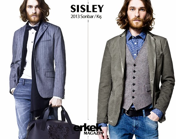 Sisley 2013 Erkek Sonbahar Kış Modası