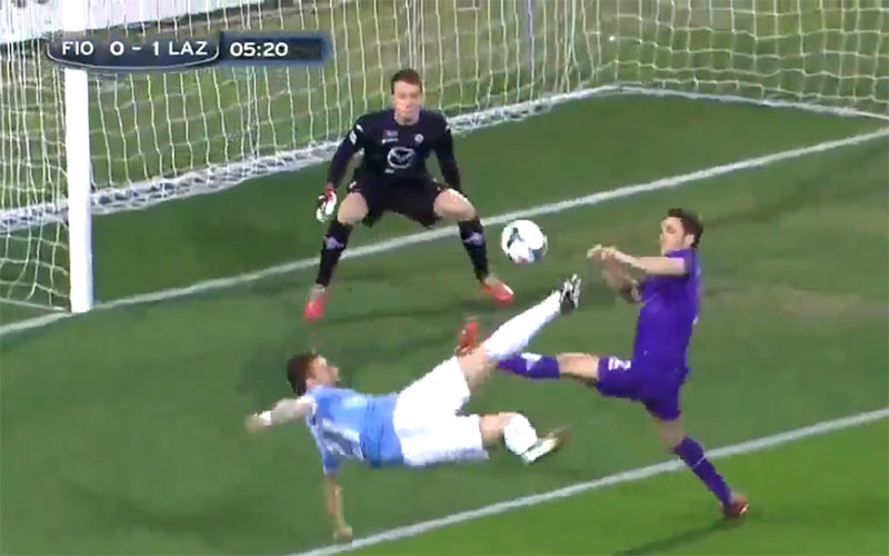 Risultati immagini per rovesciata cana fiorentina lazio