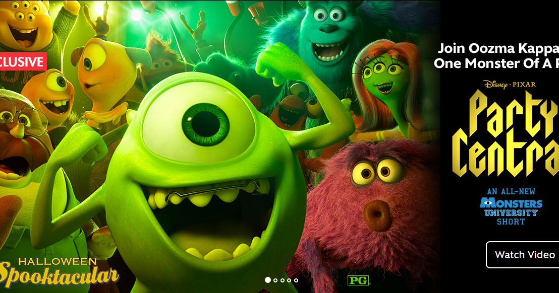 Pixar and Beyond 'Party Central' is Now On 'Disney Movies Anywhere'