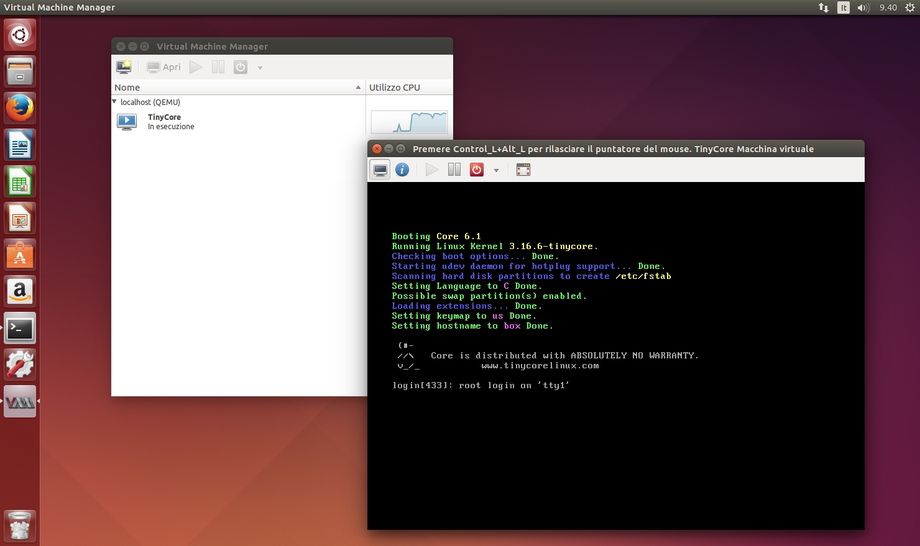 Virtual Machine Manager in Ubuntu