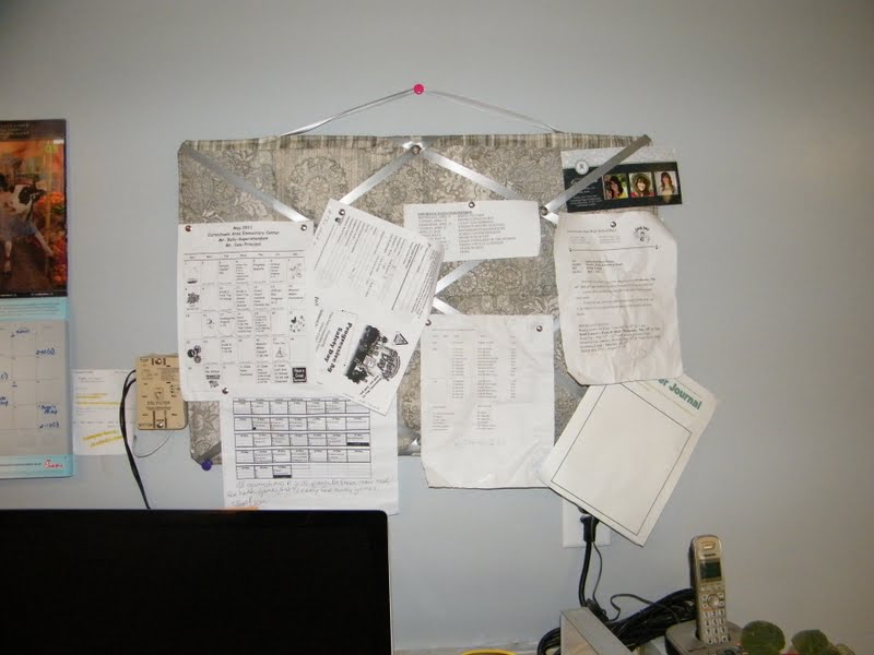 AdventuresInMommyLand Padded Fabric Bulletin Board