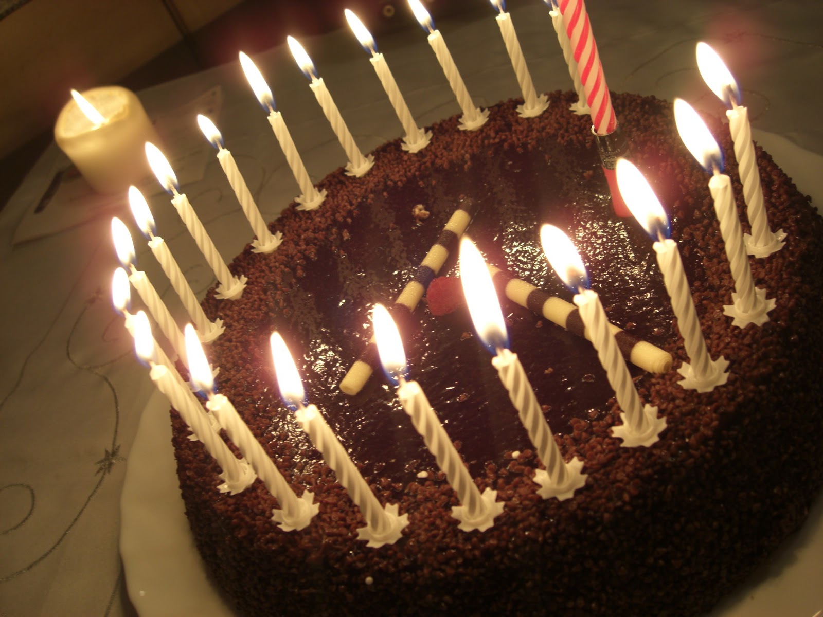 circleofchaos: My Birthday Cake And Advent Candles