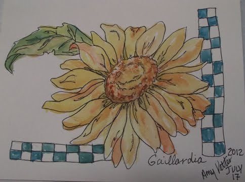 Amy's Etcetera: Flower Sketches