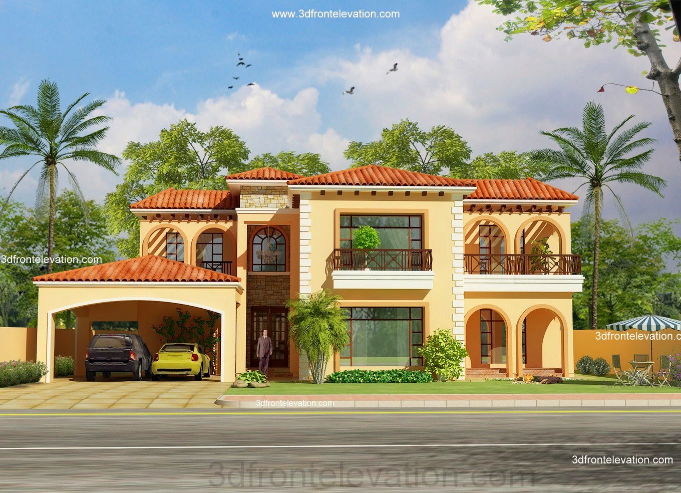 3D Front Elevation.com: Pakistan Front Elevation of House,Exterior