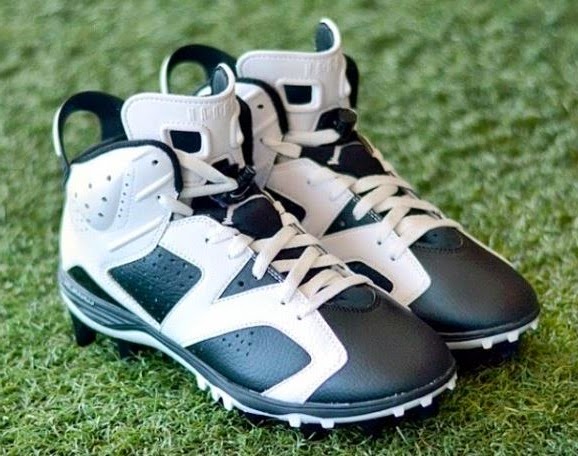 THE SNEAKER ADDICT: Air Jordan 6 Football Cleats Hitting Retailers Now