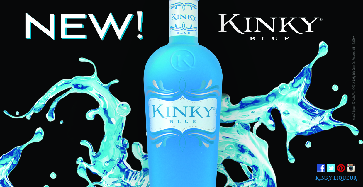 Sarah Caffrey Designs Kinky Liqueur POS in stores )
