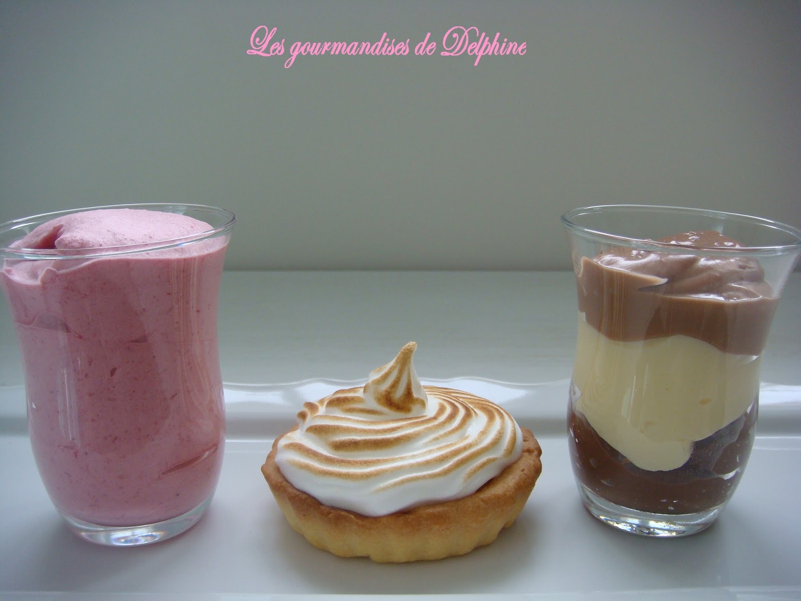 Trilogie de dessert et premier bloganniversaire!