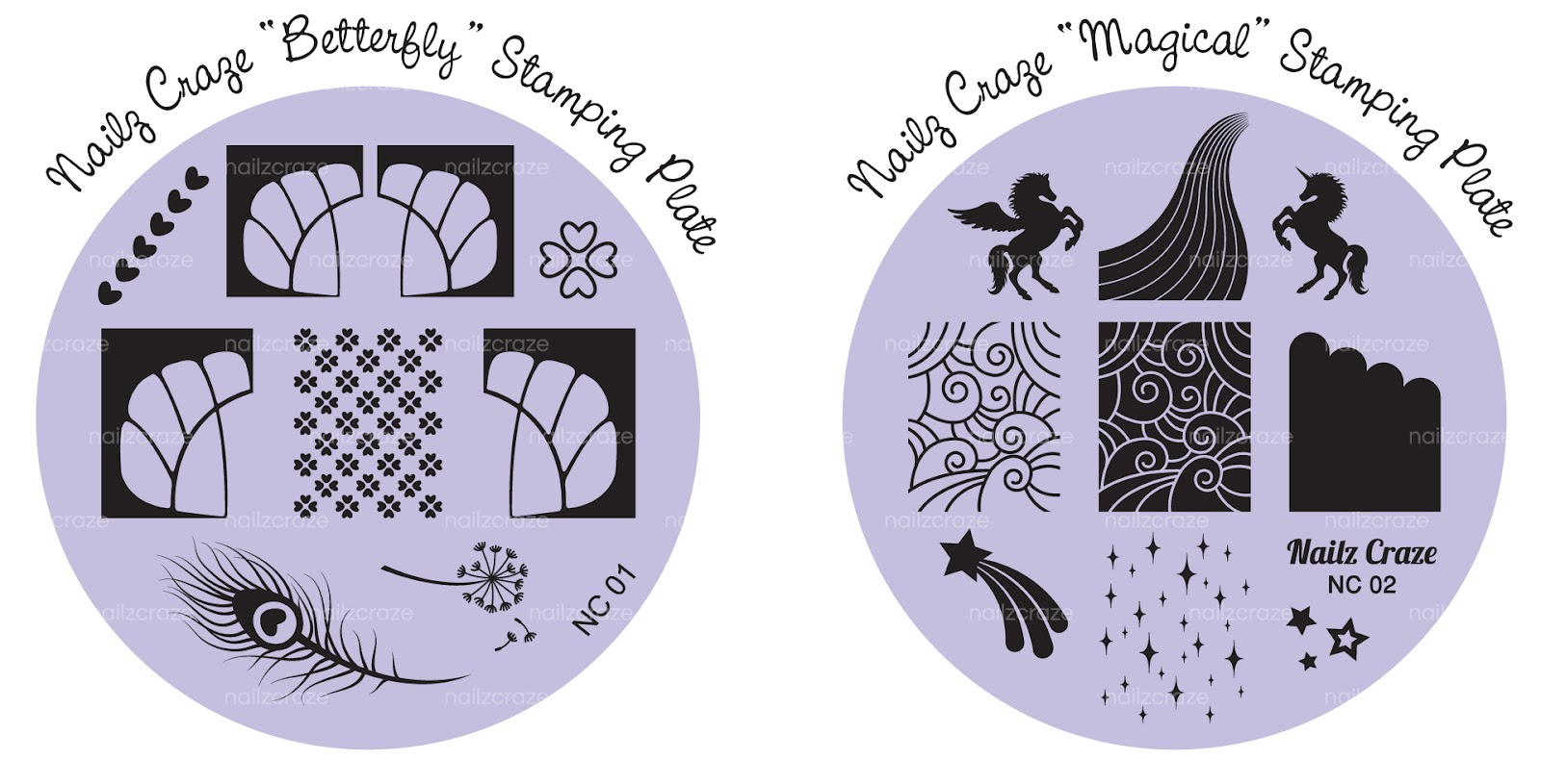 Nailz Craze stamping plates Nailz Craze