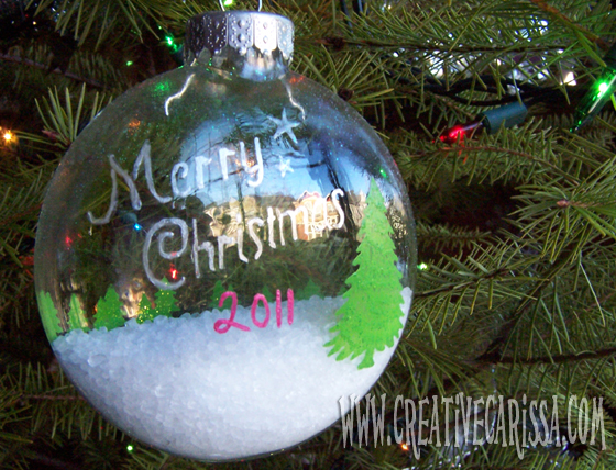 @creativecarissa #NUO2012 Winter forest in an Ornament