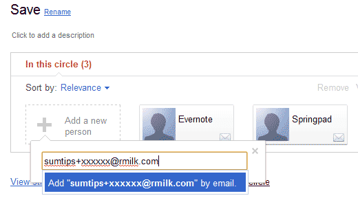 Create Google Plus Circle