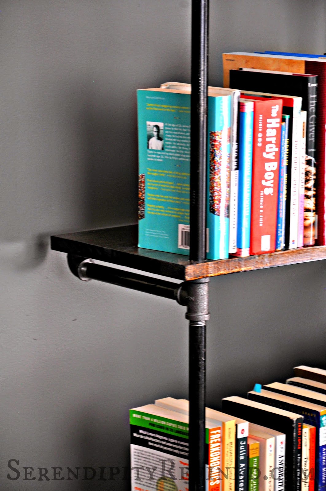 Serendipity Refined Blog DIY Industrial Pipe Shelves for the Apartment