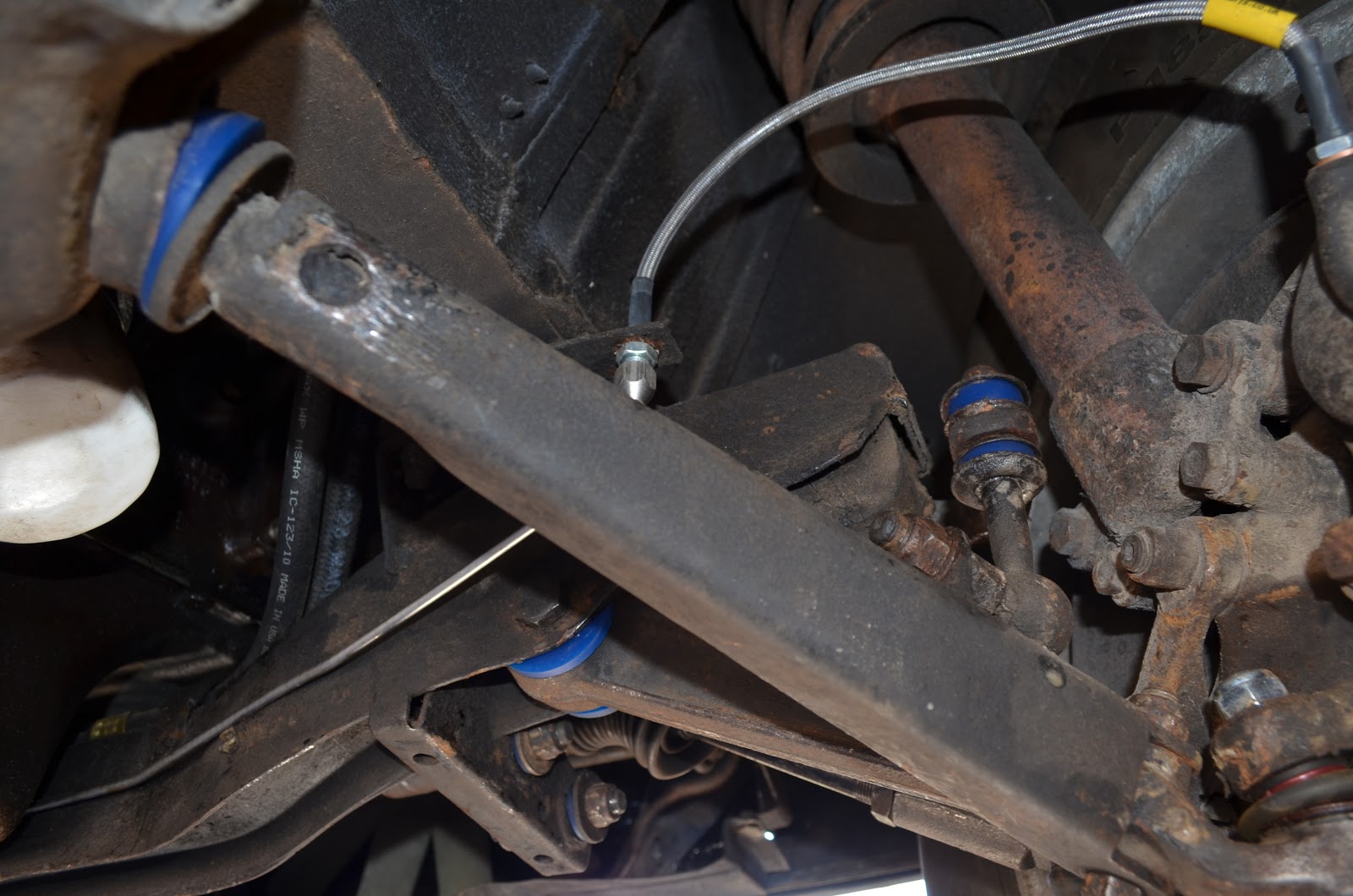 Triumph Stag Project Front Bushes Done