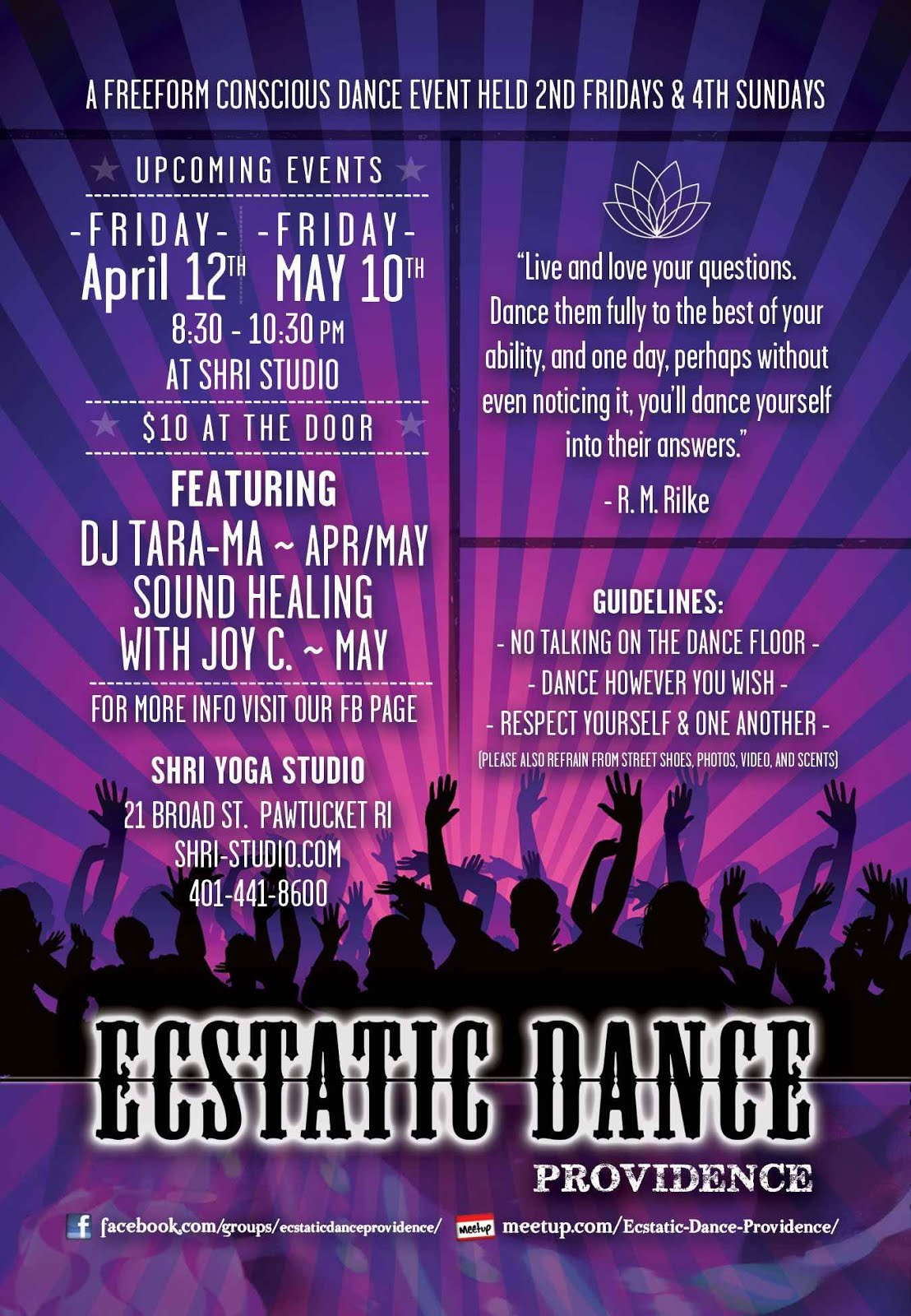 Blog Post Ecstatic Dance Providence with Group Sound Healing