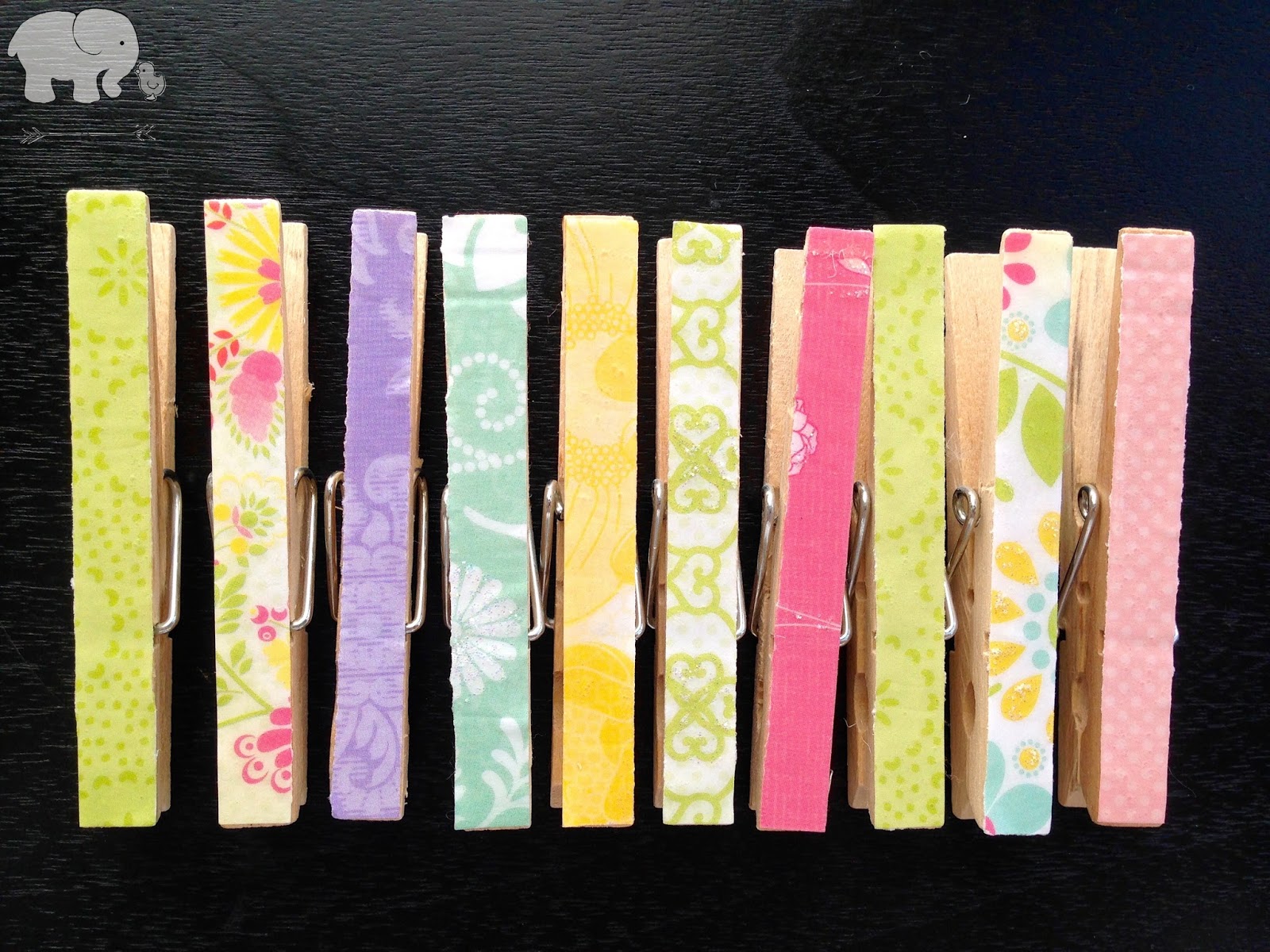 DIY Clothespins elephantandchick