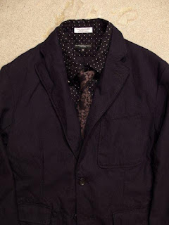 Engineered Garments "Baker Jacket in Navy Uniform Serge" Fall/Winter 2015 SUNRISE MARKET