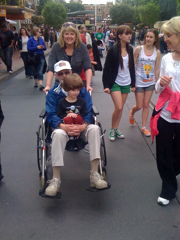 Using a wheelchair at disneyland