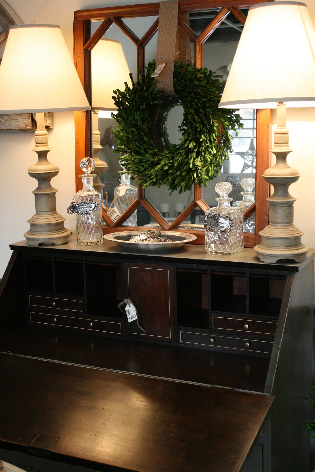 Reloved Rubbish Chalk Paint on Brass Lamps