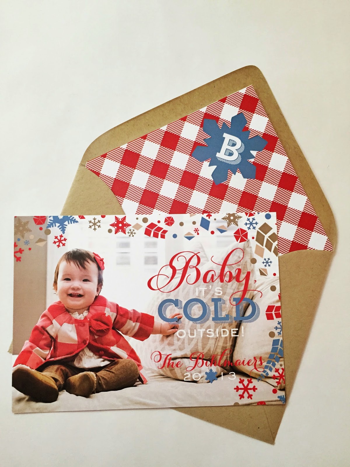 Personalized Christmas Cards Red Truck and Christmas Tree