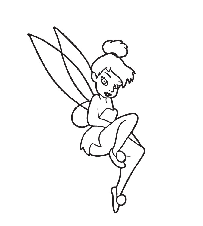 Tinker Bell Coloring Page Tinker Bell Coloring Page